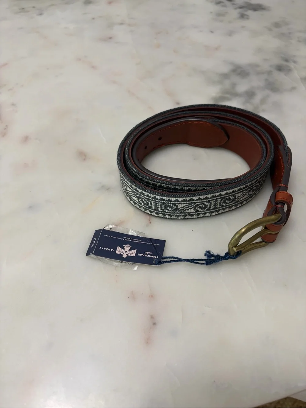 Stephen Paul Judd Faherty belt